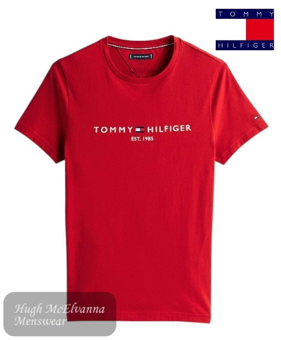 Tommy Hilfiger RED Logo Slim T-Shirt - Hugh McElvanna Menswear