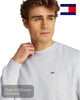 Tommy Jeans Crew Neck Sweatshirt – Heather - Hugh McElvanna Menswear