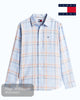 Tommy Jeans Relaxed Fit Linen Checkered Shirt - Hugh McElvanna Menswear