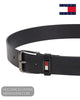 Tommy Jeans ROLLER Belt - Black & Winter Cognac - Hugh McElvanna Menswear - Belt