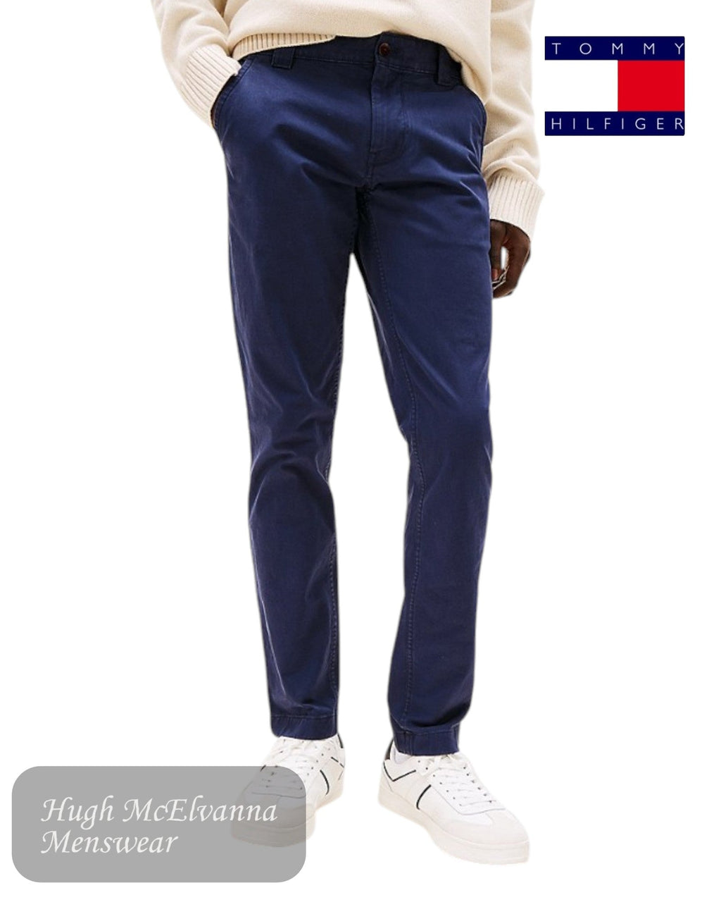 Tommy Jeans Scanton Slim Chinos – Twilight Navy - Hugh McElvanna Menswear