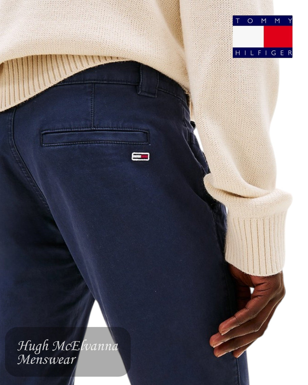 Tommy Jeans Scanton Slim Chinos – Twilight Navy - Hugh McElvanna Menswear