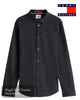 Tommy Jeans Stretch Slim Fit Shirt – Black - Hugh McElvanna Menswear