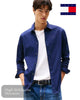 Tommy Jeans Stretch Slim Fit Shirt – Black Iris - Hugh McElvanna Menswear