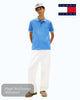 Tommy Jeans Tipped Polo Shirt in Coastal Blue - Hugh McElvanna Menswear