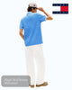 Tommy Jeans Tipped Polo Shirt in Coastal Blue - Hugh McElvanna Menswear