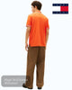 Tommy Jeans Tipped Polo Shirt in Horizon Orange - Hugh McElvanna Menswear
