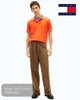 Tommy Jeans Tipped Polo Shirt in Horizon Orange - Hugh McElvanna Menswear