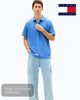 Tommy Jeans Waffle Textured Polo Shirt | DM0DM22703 - C38 - Hugh McElvanna Menswear