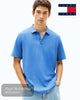 Tommy Jeans Waffle Textured Polo Shirt | DM0DM22703 - C38 - Hugh McElvanna Menswear