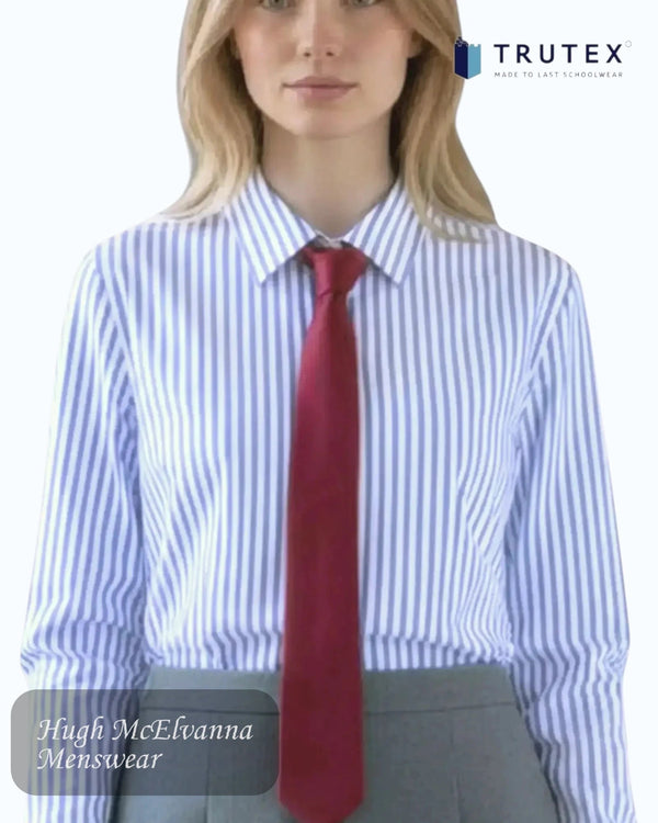 Trutex Girls 6th Year Stripe Blouse | Twin Pack - Hugh McElvanna Menswear