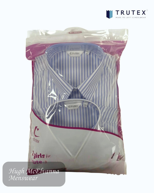 Trutex Girls 6th Year Stripe Blouse | Twin Pack - Hugh McElvanna Menswear