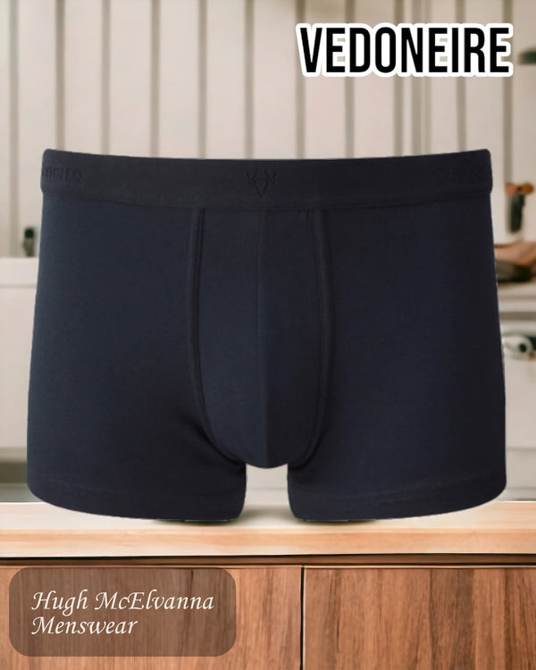 Vedoneire 2 Pk NAVY Boxer Shorts - 2241 - Hugh McElvanna Menswear