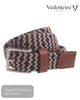 Vedoneire Braided Beige Stretch Belt - Hugh McElvanna Menswear