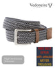 Vedoneire Braided Navy Stretch Belt - Hugh McElvanna Menswear