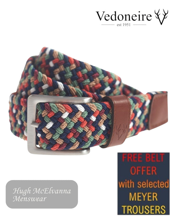 Vedoneire Brights Stretch Belt - Hugh McElvanna Menswear
