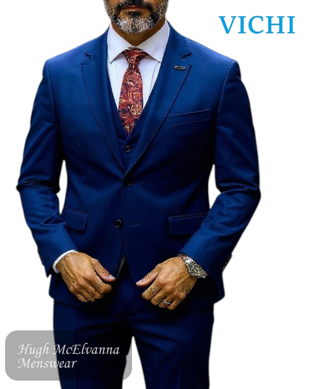 Vichi ANCHOR Blue Suit - Hugh McElvanna Menswear