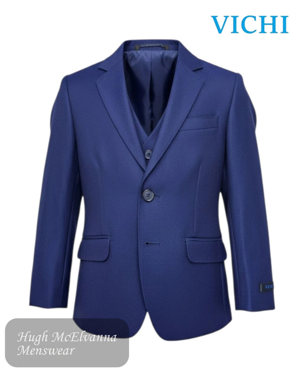 Vichi ANCHOR Boys Blue 3 - Piece Suit - Hugh McElvanna Menswear