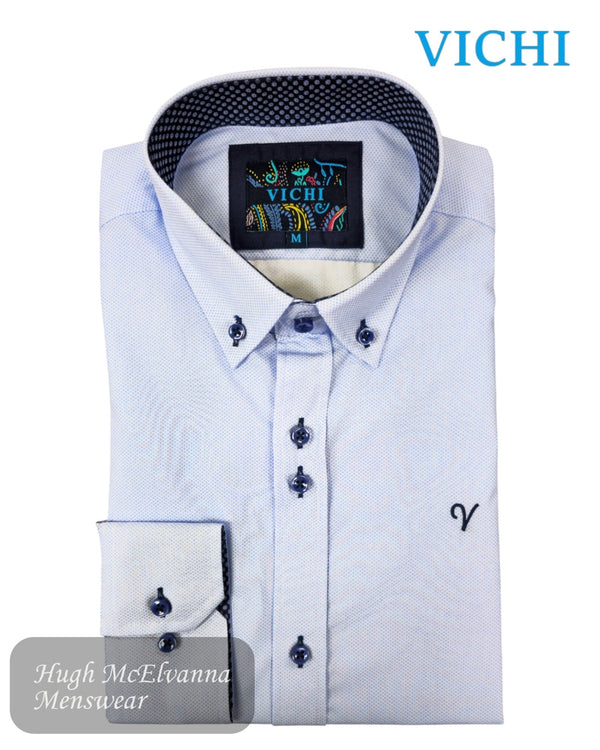 Vichi Blue Shirt - JAB2465 - Hugh McElvanna Menswear