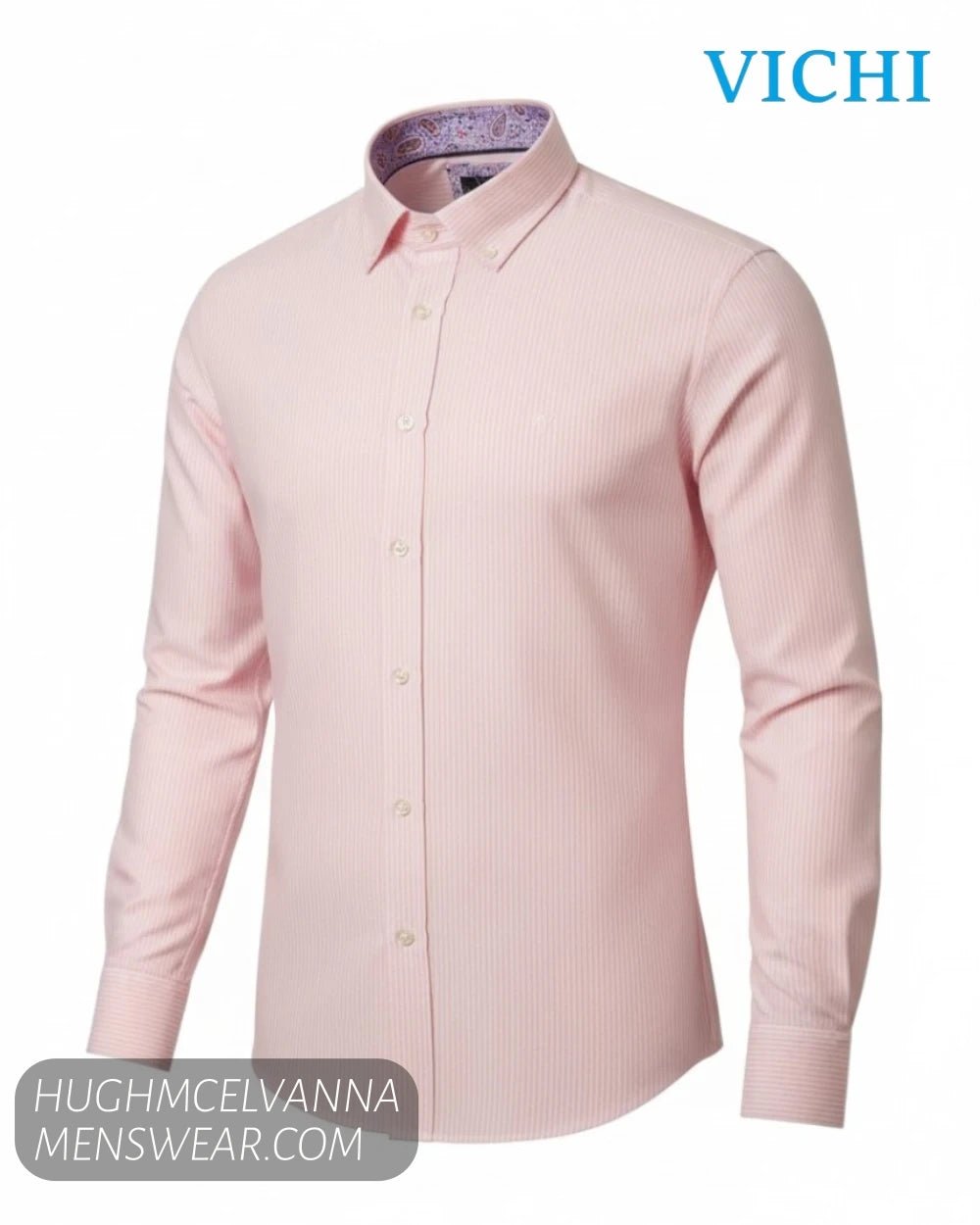 Vichi Cotton Striped Shirt - JAB2504 - Hugh McElvanna Menswear - Shirt