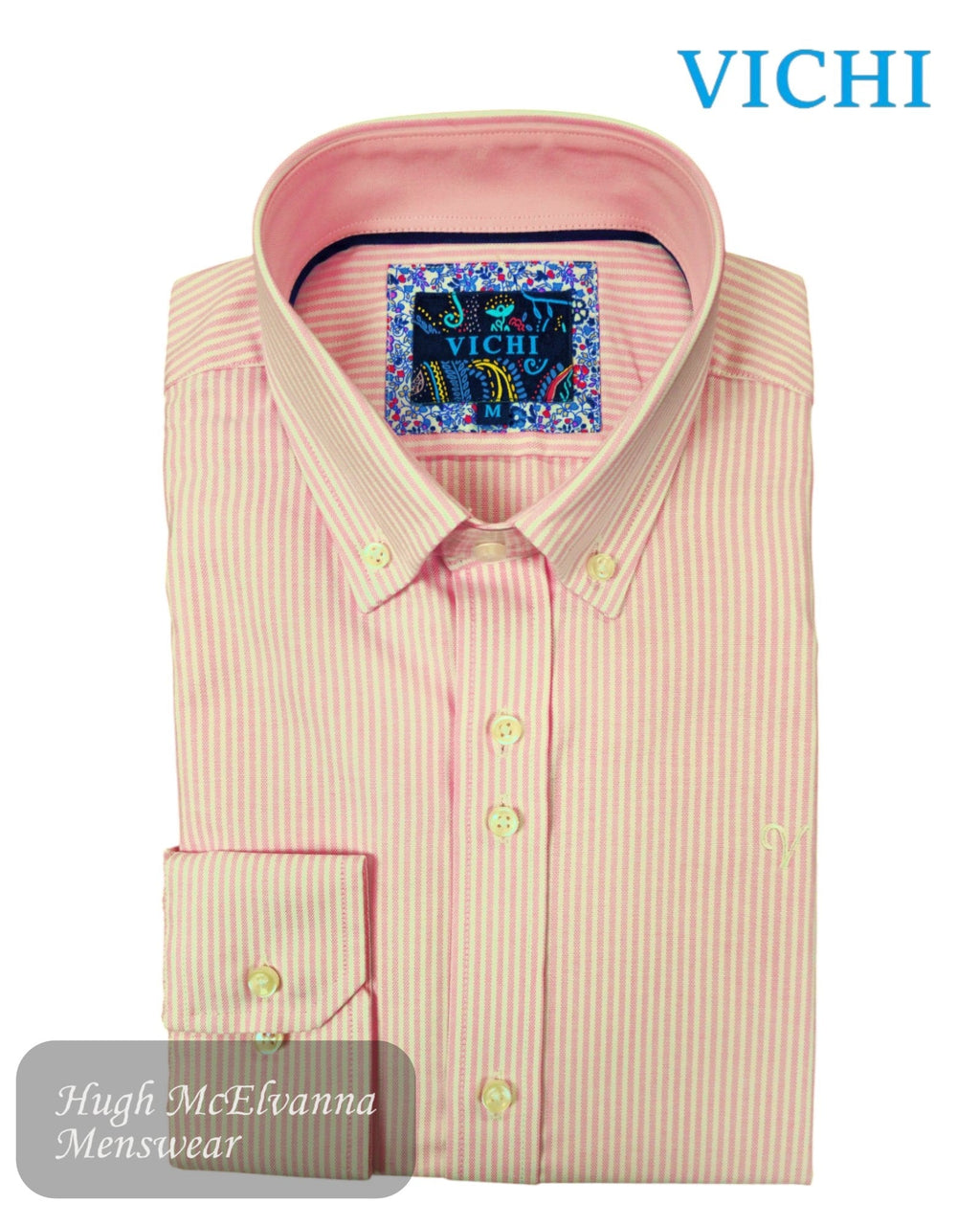 Vichi Cotton Striped Shirt - JAB2504 - Hugh McElvanna Menswear