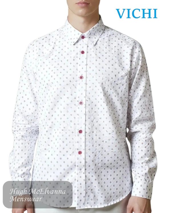 Vichi Design Shirt JIM 2265 White - Hugh McElvanna Menswear