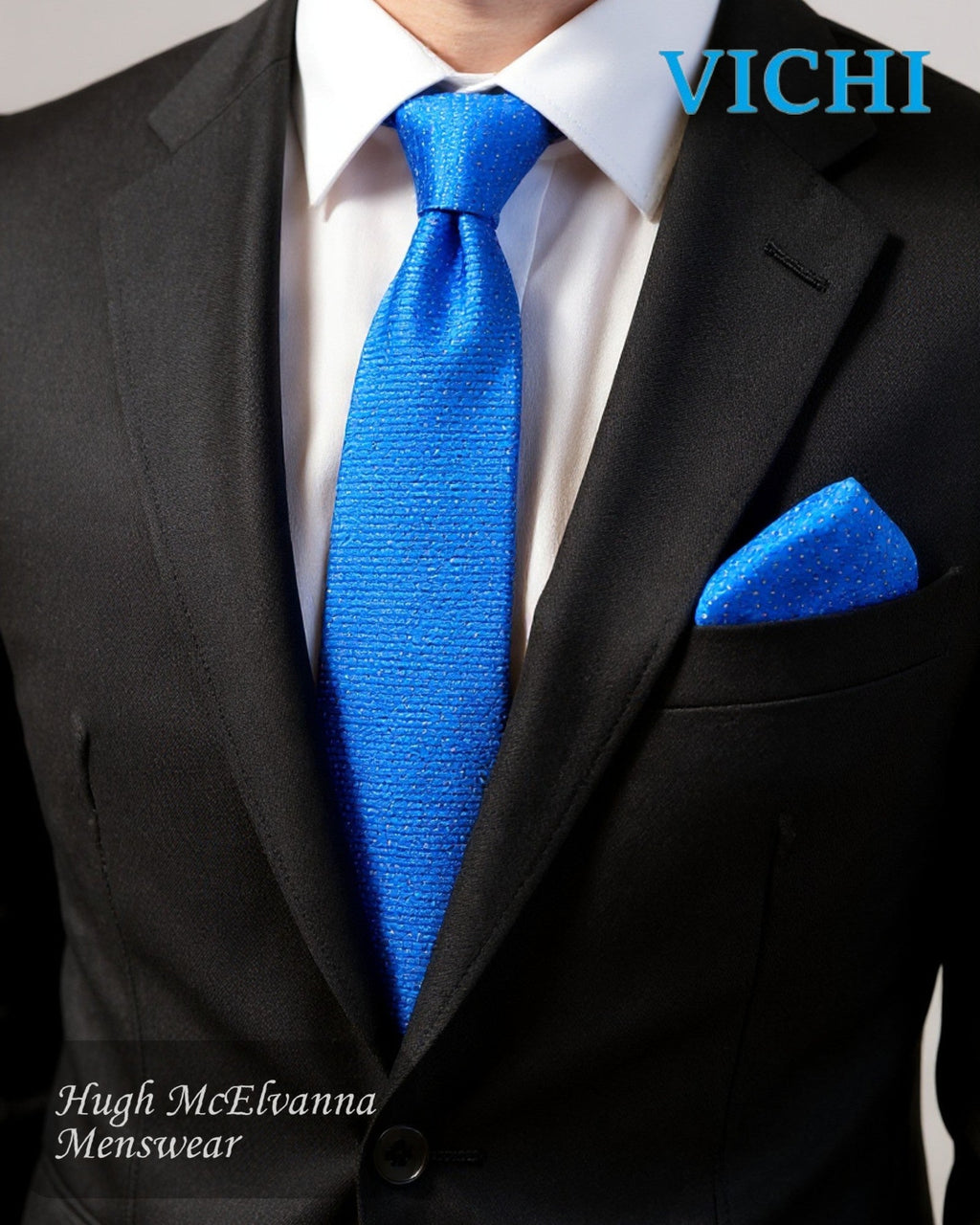 Vichi F95 Design Tie & Pocket Square Set - Hugh McElvanna Menswear
