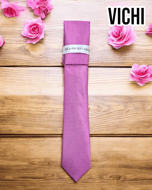 Vichi F99B Pink Necktie - Hugh McElvanna Menswear