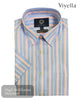 Viyella Blue Oxford Short Sleeve Shirt - VY0527H - Hugh McElvanna Menswear