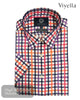 Viyella Blue / Red Check Short Sleeve Shirt – VY0530H - Hugh McElvanna Menswear