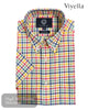 Viyella Yellow Short Sleeve Check Shirt - VY8531HB - Hugh McElvanna Menswear