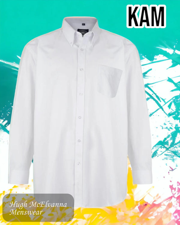 White King Size Long Sleeve Oxford Shirt - KBS 664A - Hugh McElvanna Menswear