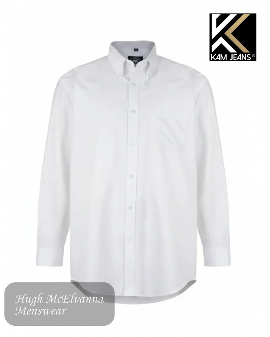 White King Size Long Sleeve Oxford Shirt | KBS 664A - Hugh McElvanna Menswear