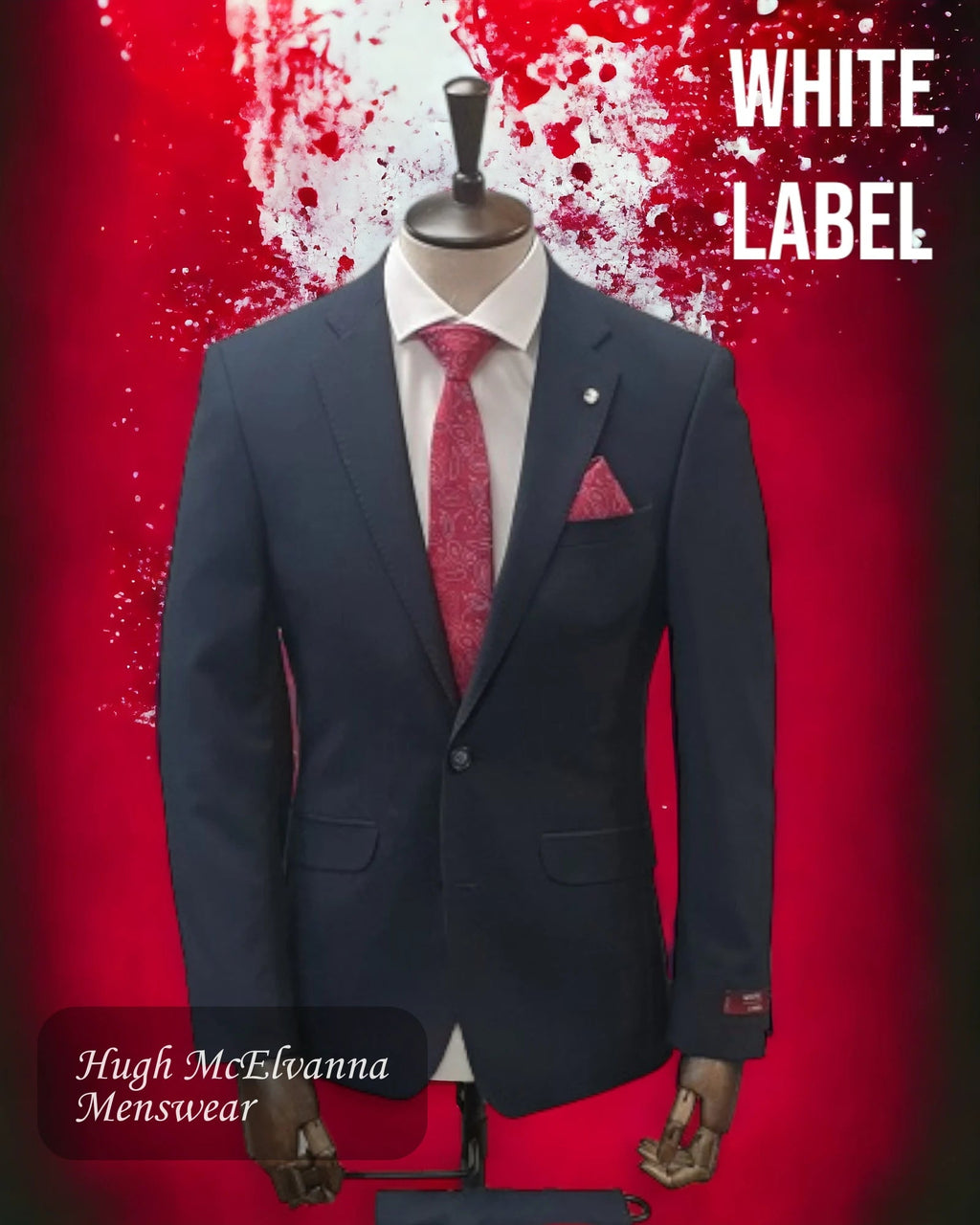 White Label Dark Blue Suit 5156 - 28 - Hugh McElvanna Menswear