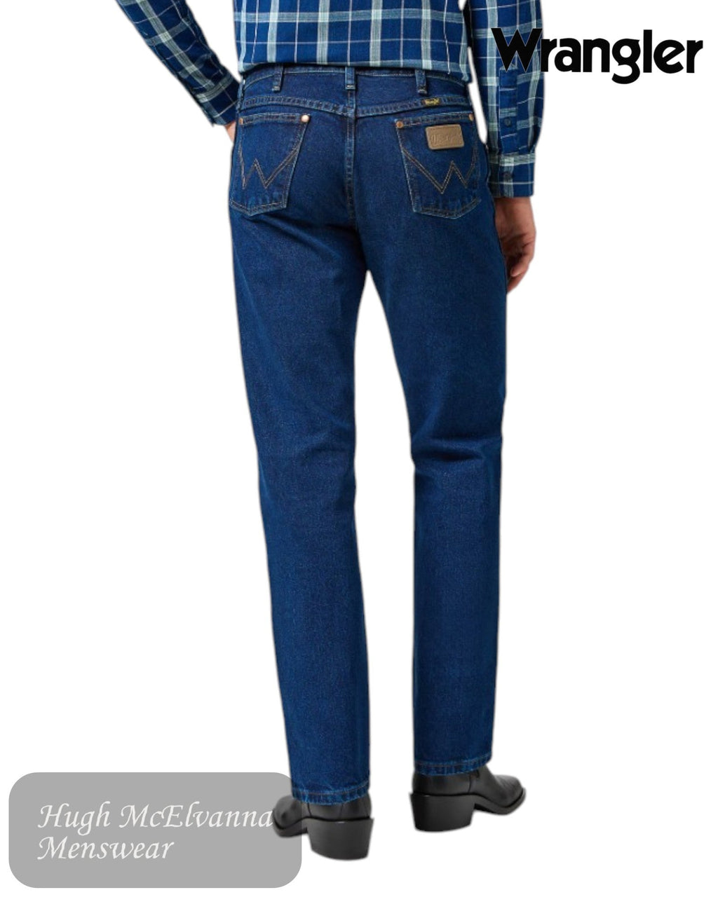 Wrangler 13MWZ Cowboy Cut Original Fit Jeans – Dark Stonewash (112358499) - Hugh McElvanna Menswear