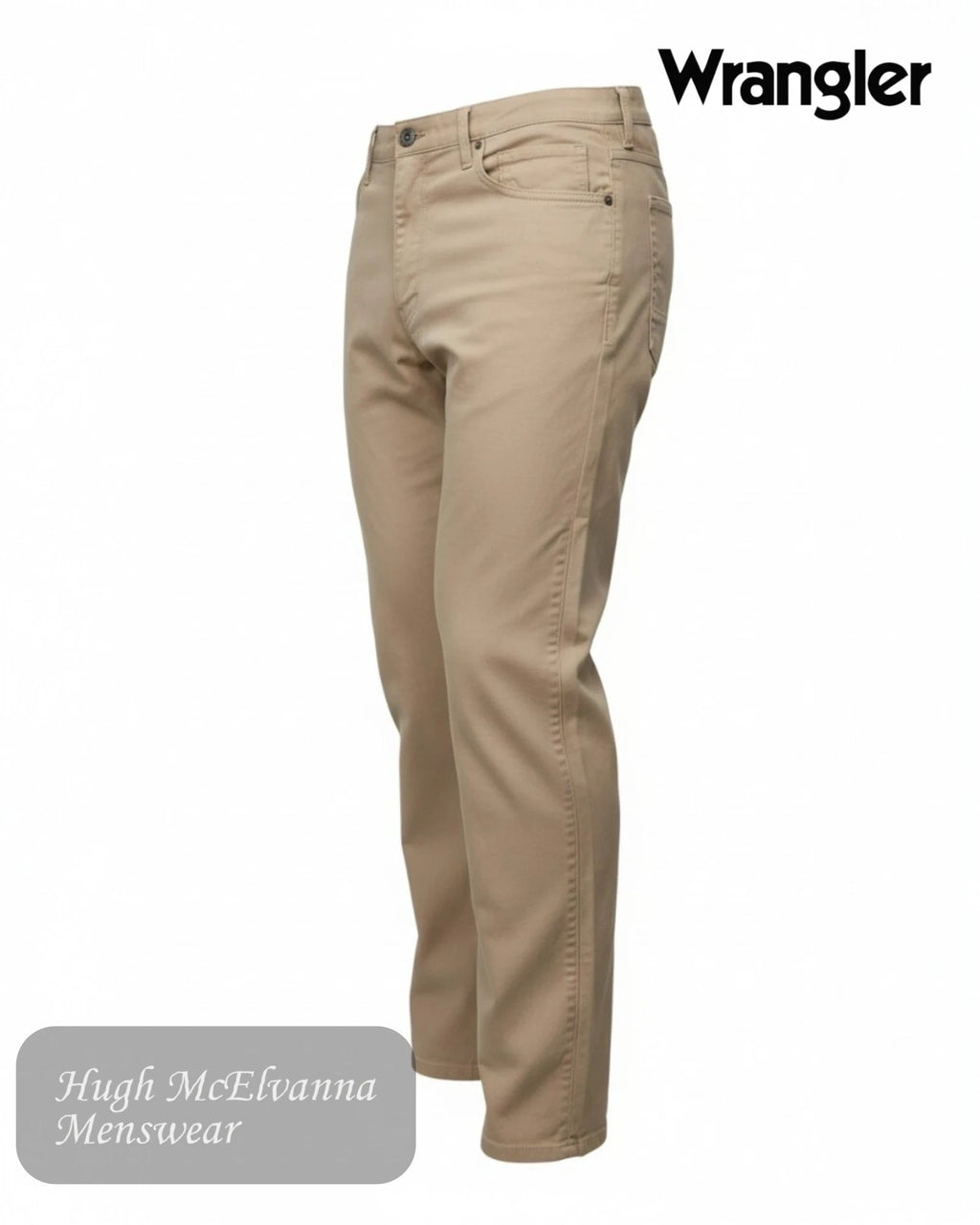 Wrangler Arizona Straight Leg Jeans - Khaki - Hugh McElvanna Menswear