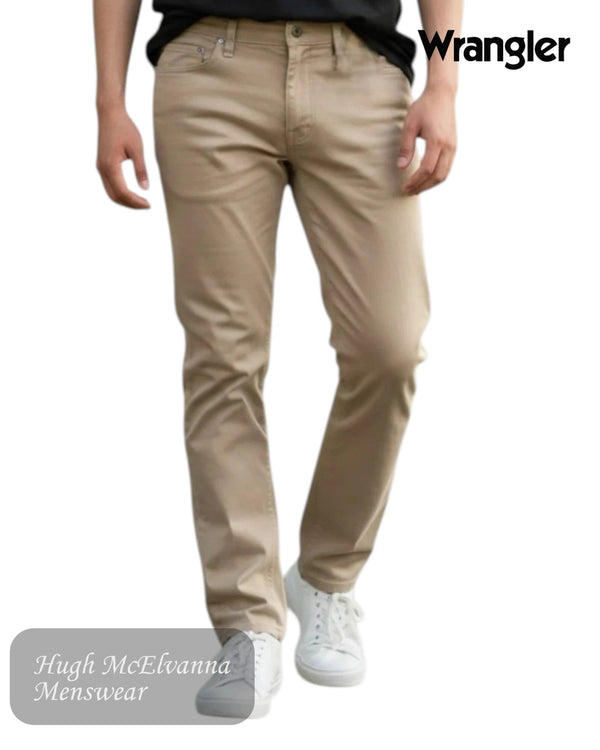 Wrangler Arizona Straight Leg Jeans - Khaki - Hugh McElvanna Menswear