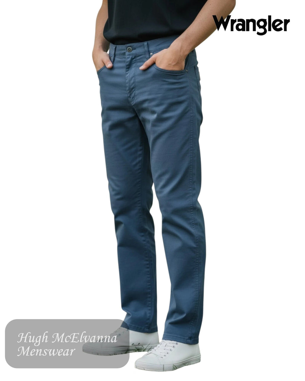 Wrangler Arizona Straight Leg Jeans | Navy W12OV9114 - Hugh McElvanna Menswear