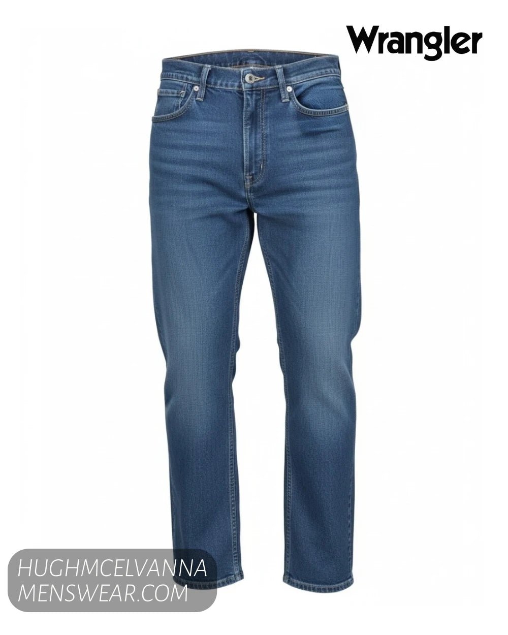 Wrangler Durable Basic Jeans Dark Stone W10123009 - Hugh McElvanna Menswear - Jeans