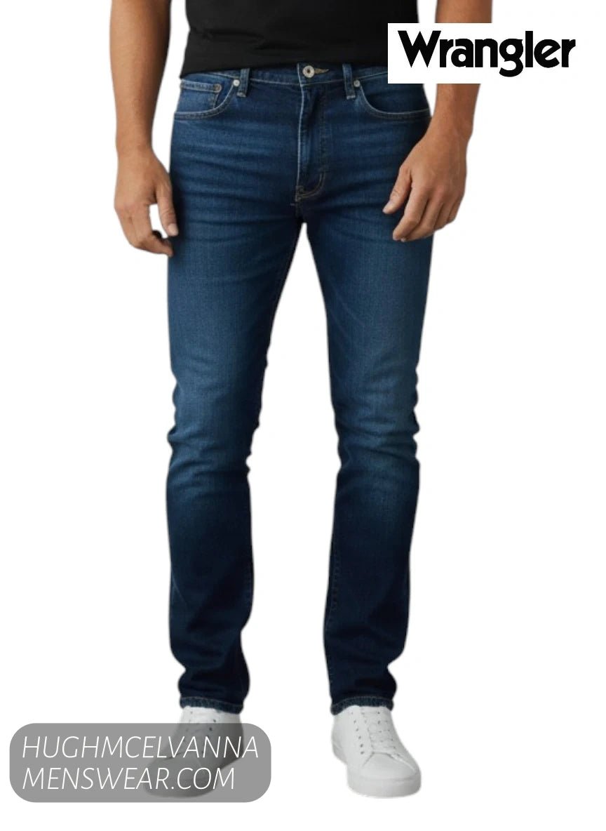 Wrangler Durable Basic Jeans Dark Stone W10123009 - Hugh McElvanna Menswear - Jeans