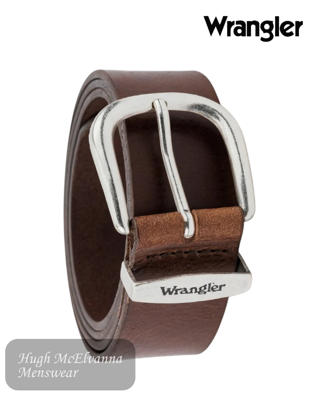 Wrangler Easy Belt in Brown | 112352692 - Hugh McElvanna Menswear