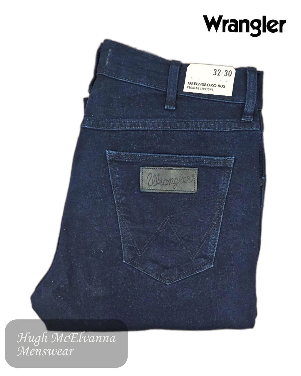 Wrangler Greensboro Black/Black Jeans – W15QQC77D - Hugh McElvanna Menswear