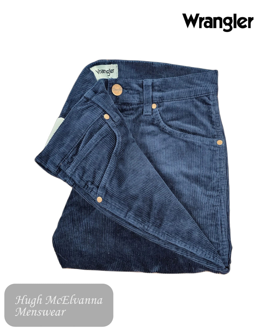 Wrangler Greensboro Blue Cord Jean Style: W15QA2B21 - Hugh McElvanna Menswear
