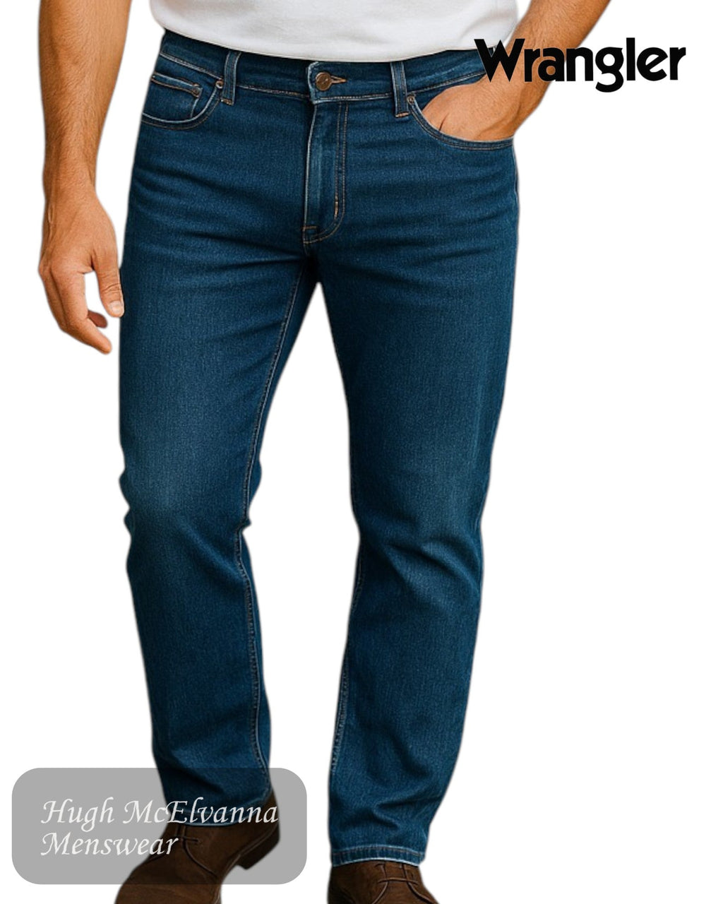 Wrangler Greensboro Olympia Blue Jean | 112341419 - Hugh McElvanna Menswear