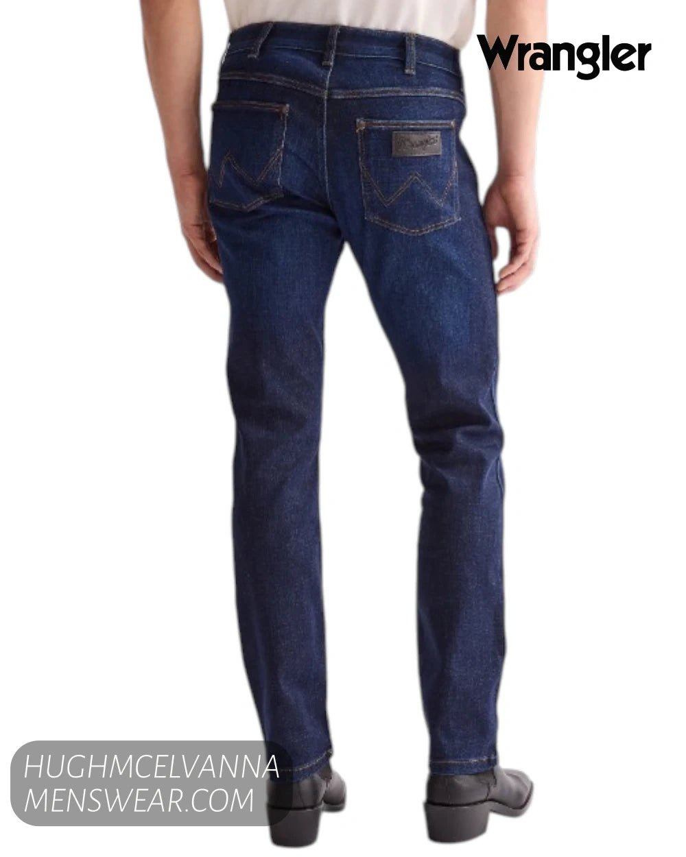 Wrangler Greensboro RUSTIC NAVY Jean - 112370720 - Hugh McElvanna Menswear - Jean