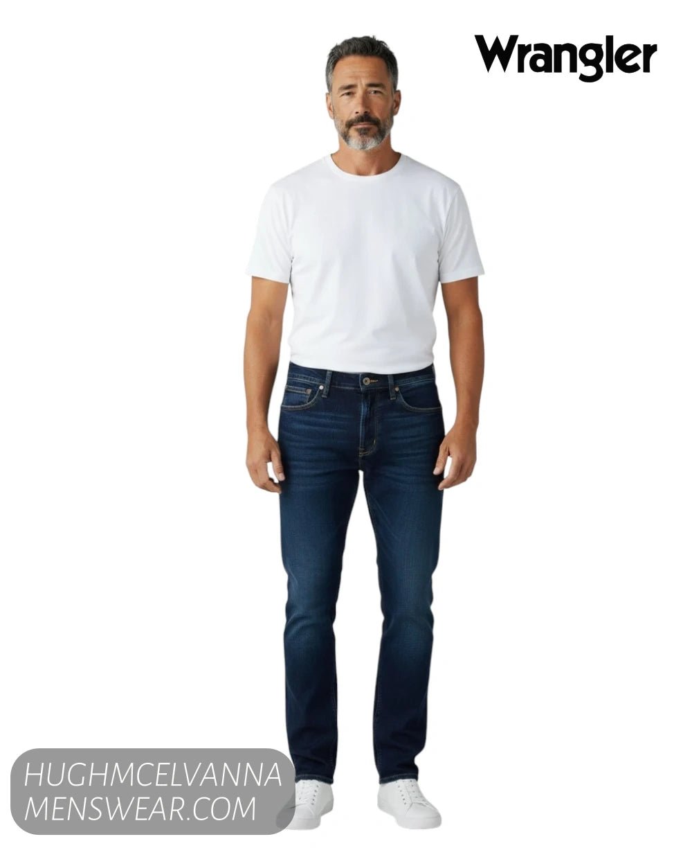 Wrangler Greensboro RUSTIC NAVY Jean - 112370720 - Hugh McElvanna Menswear - Jean