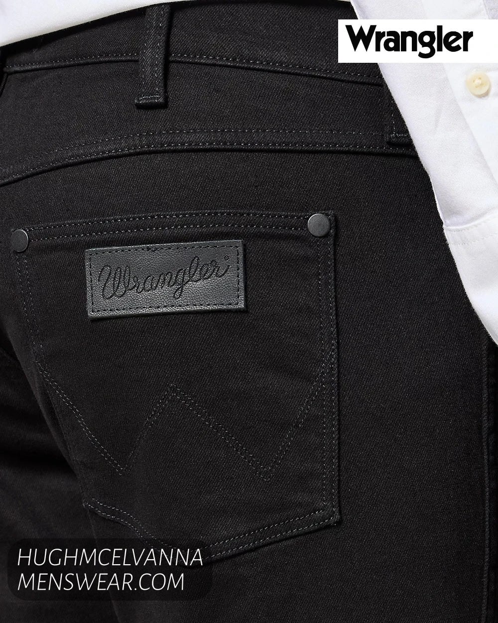 Wrangler Greensboro Stretch Jeans Deep Ink 112357393 - Hugh McElvanna Menswear - Jeans