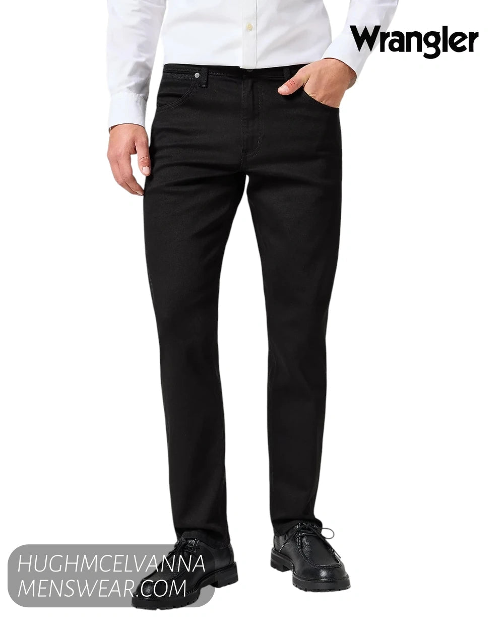 Wrangler Greensboro Stretch Jeans Deep Ink 112357393 - Hugh McElvanna Menswear - Jeans