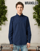 Wrangler Navy Oxford Shirt - 112357241 - Hugh McElvanna Menswear