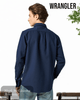 Wrangler Navy Oxford Shirt - 112357241 - Hugh McElvanna Menswear